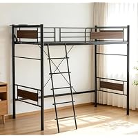 Amazon｜ロフトベッド パイプベッド シングル | 高さ180cm ハイタイプ